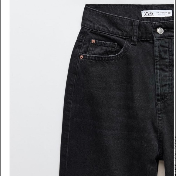 Zara NWT High rise cigarette jeans - Picture 6 of 6